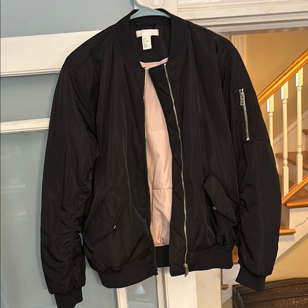H&M Classic Black Zip-Up Jacket